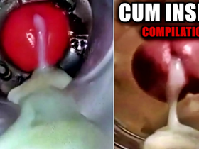 Close-up fuck and cum inside! big gay compilation / fleshlight cum